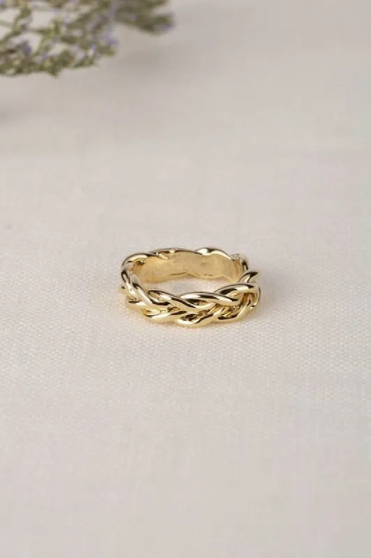 Chain ring   gold sold by Back2Basics
