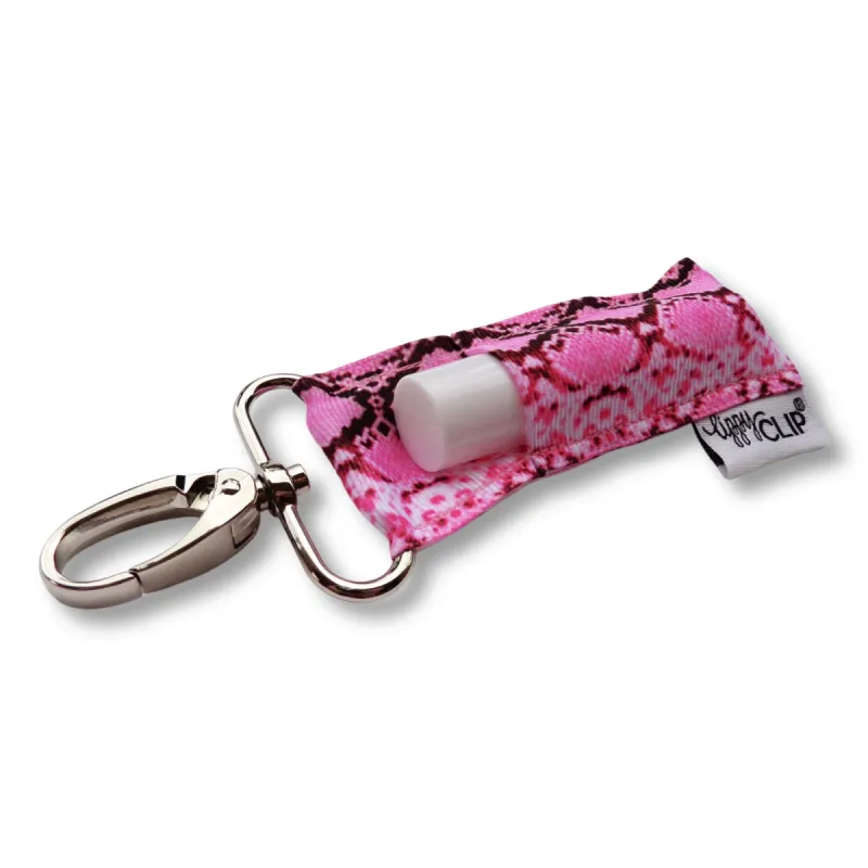 Snakeskin on Pink LippyClip® sold by Back2Basics