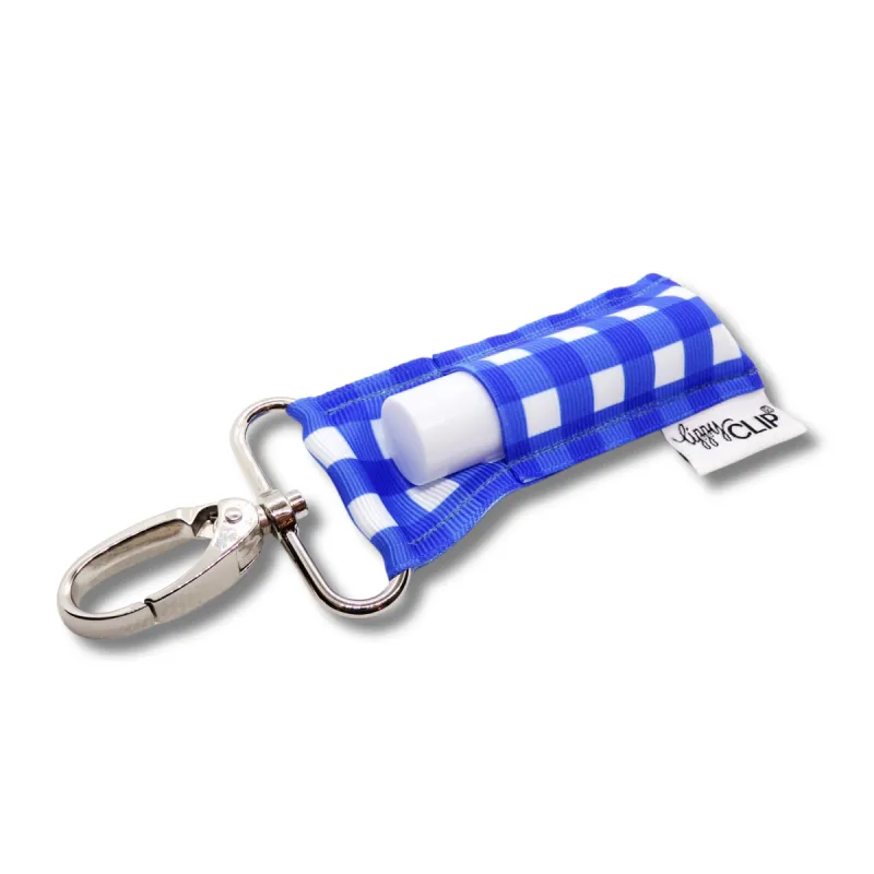 Royal Blue Gingham LippyClip® sold by Back2Basics