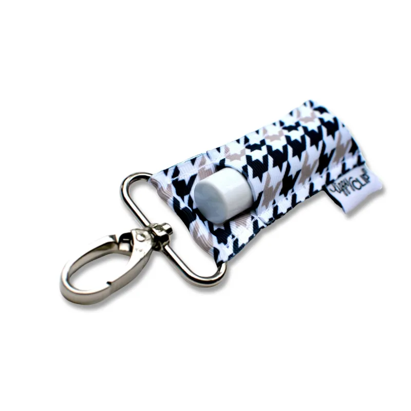 Navy and Grey Houndstooth LippyClip® sold by Back2Basics