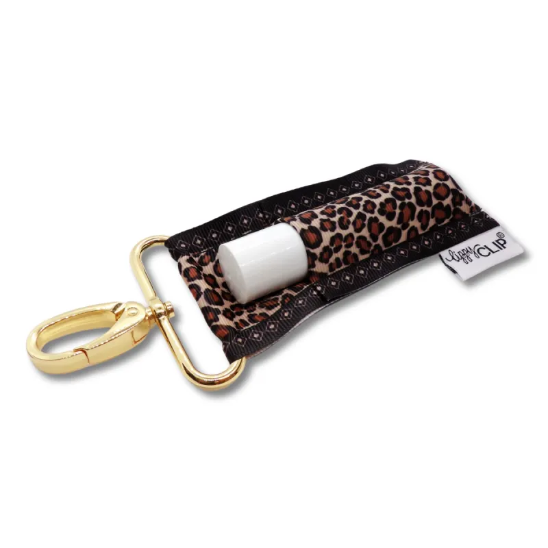 Leopard LippyClipKISS for larger lip balms, essential oil rollers, and more sold by Back2Basics