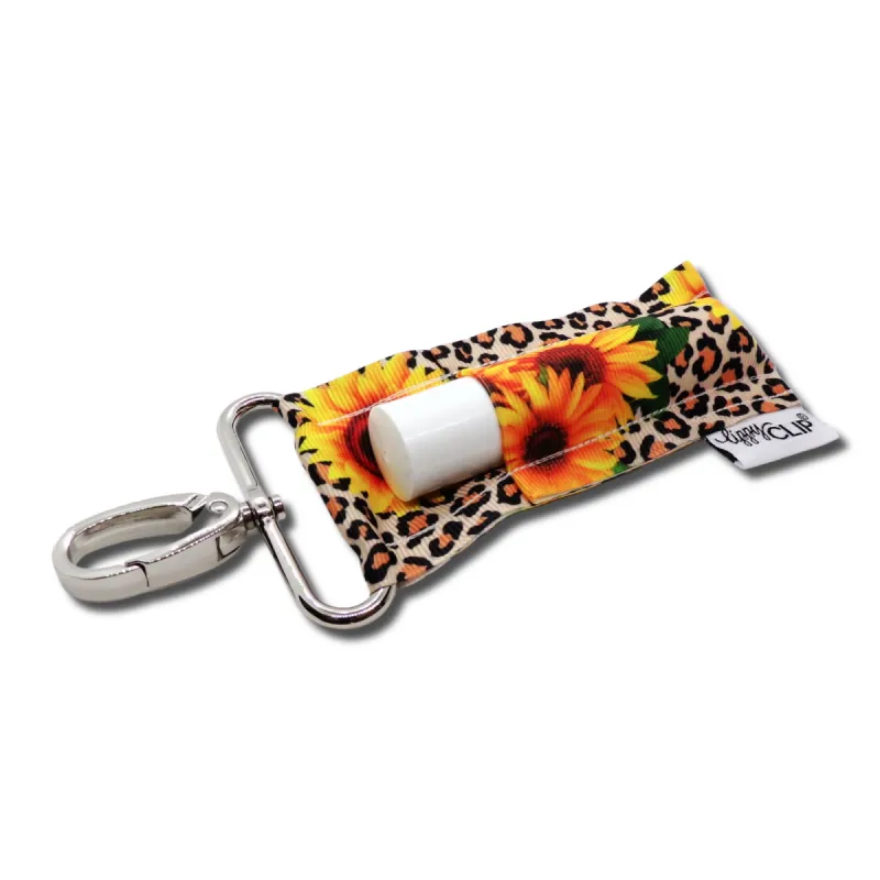 Leopard Sunflower LippyClipKISS for larger lip balms, essential oil rollers, and more sold by Back2Basics