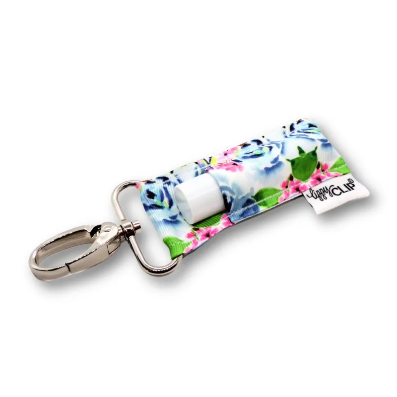 Dusty Blue Floral LippyClip® sold by Back2Basics