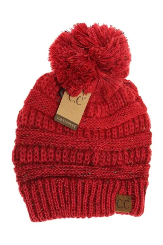 CC Pom Pom Beanie with Confetti sold by Back2Basics