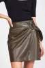 Bailey 44 Sid Vegan Leather Skirt In Bark sold by Bailey 44