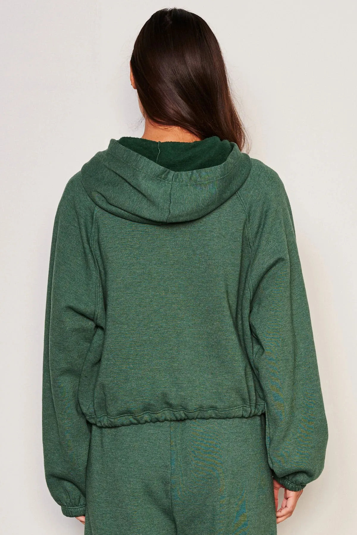 Sundry Cinched Zip Hoodie in Everglade sold by Bailey 44 product image thumbnail 5