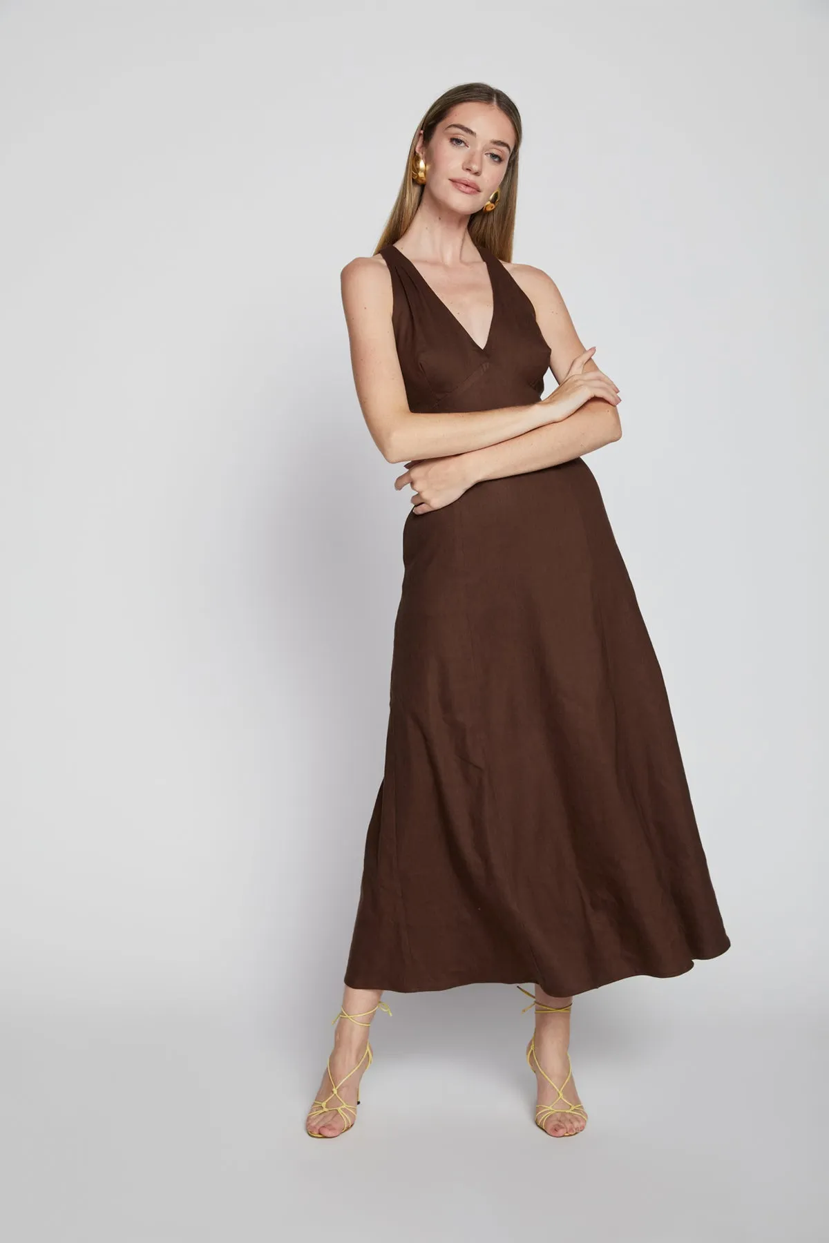 Bailey 44 Lilleth Linen Dress in Cacao sold by Bailey 44 product image thumbnail 2