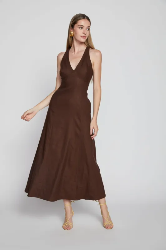 Bailey 44 Lilleth Linen Dress in Cacao sold by Bailey 44