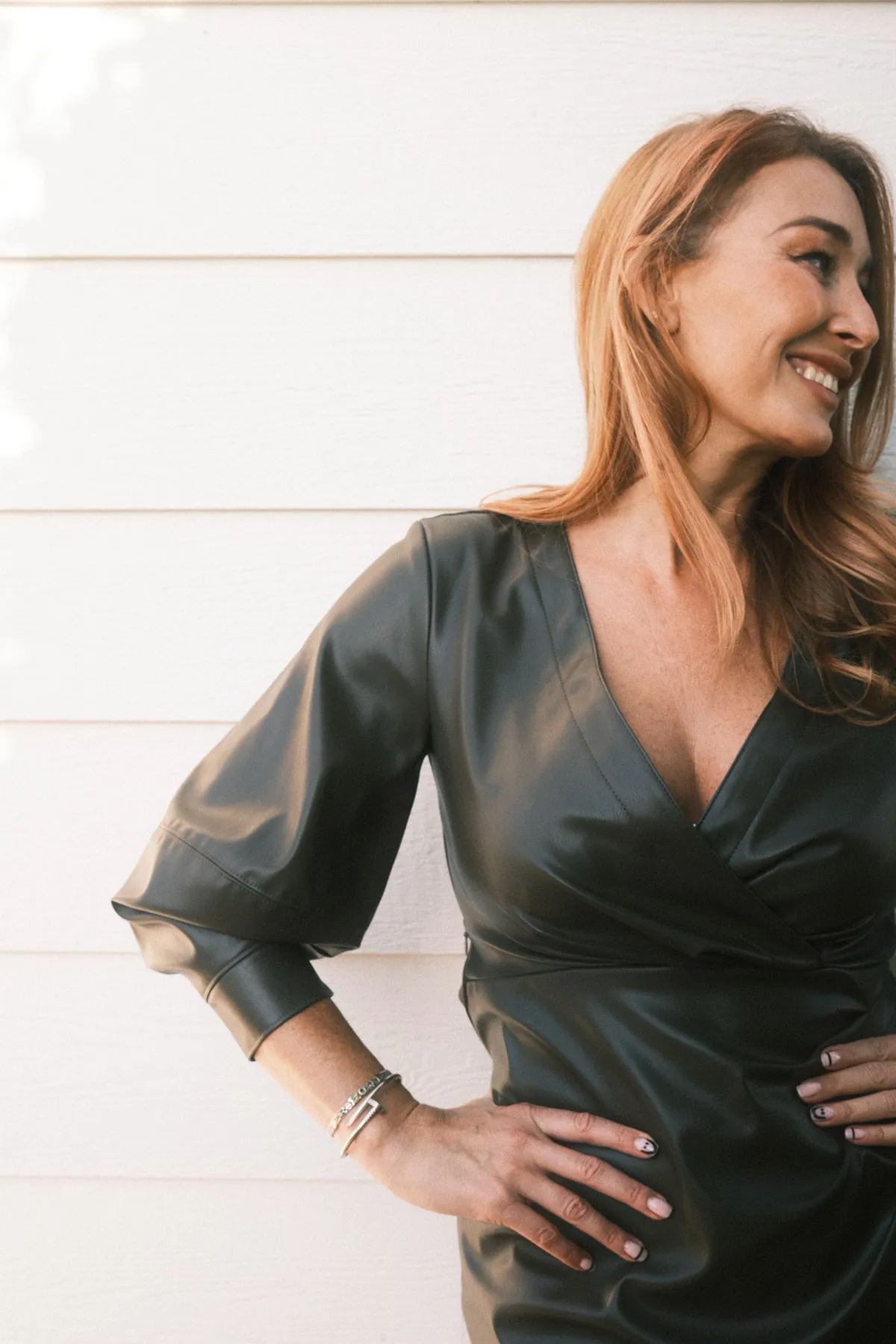 Bailey 44 Karini Vegan Leather Dress In Black sold by Bailey 44