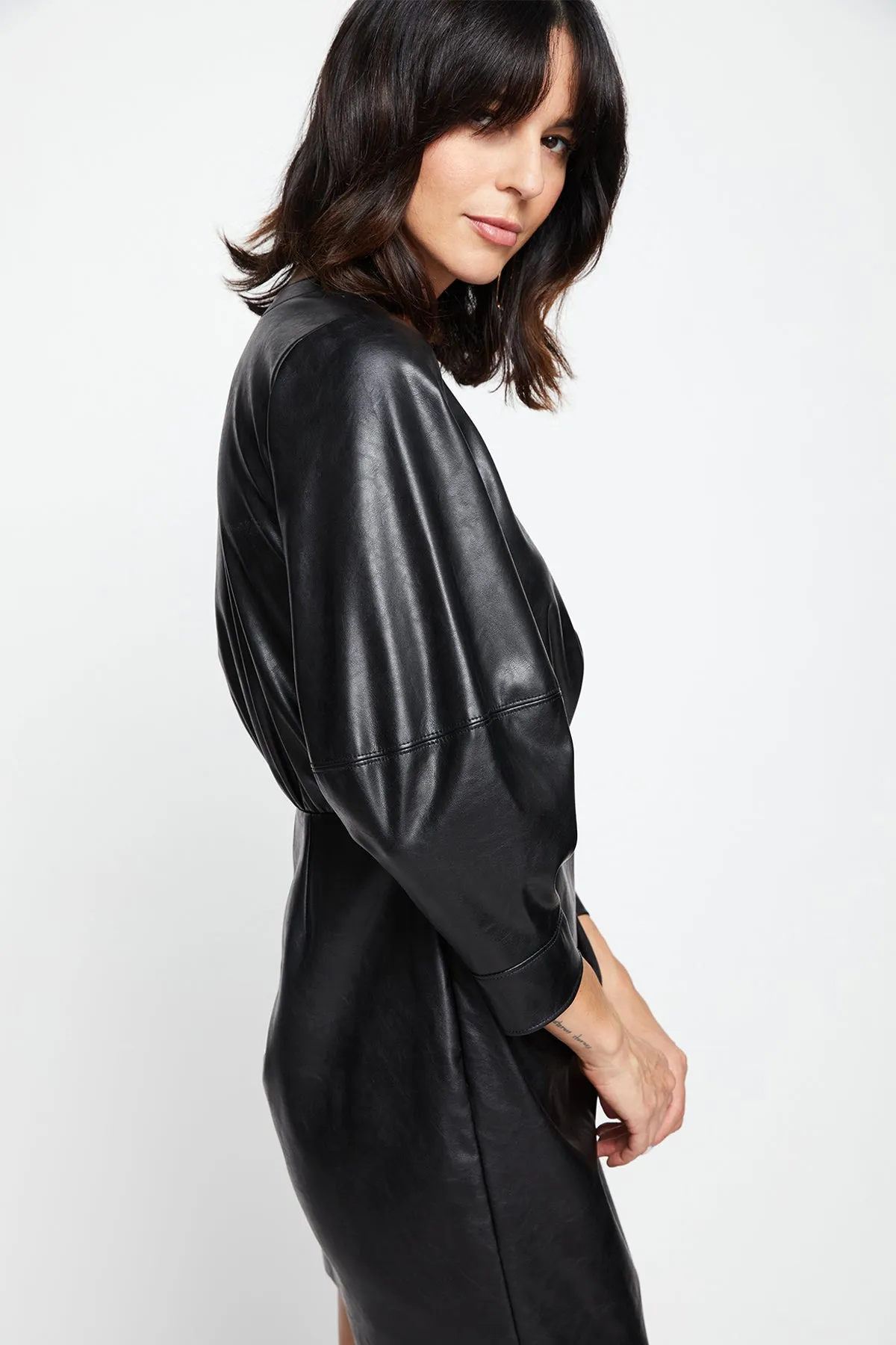 Bailey 44 Karini Vegan Leather Dress In Black sold by Bailey 44 product image thumbnail 4