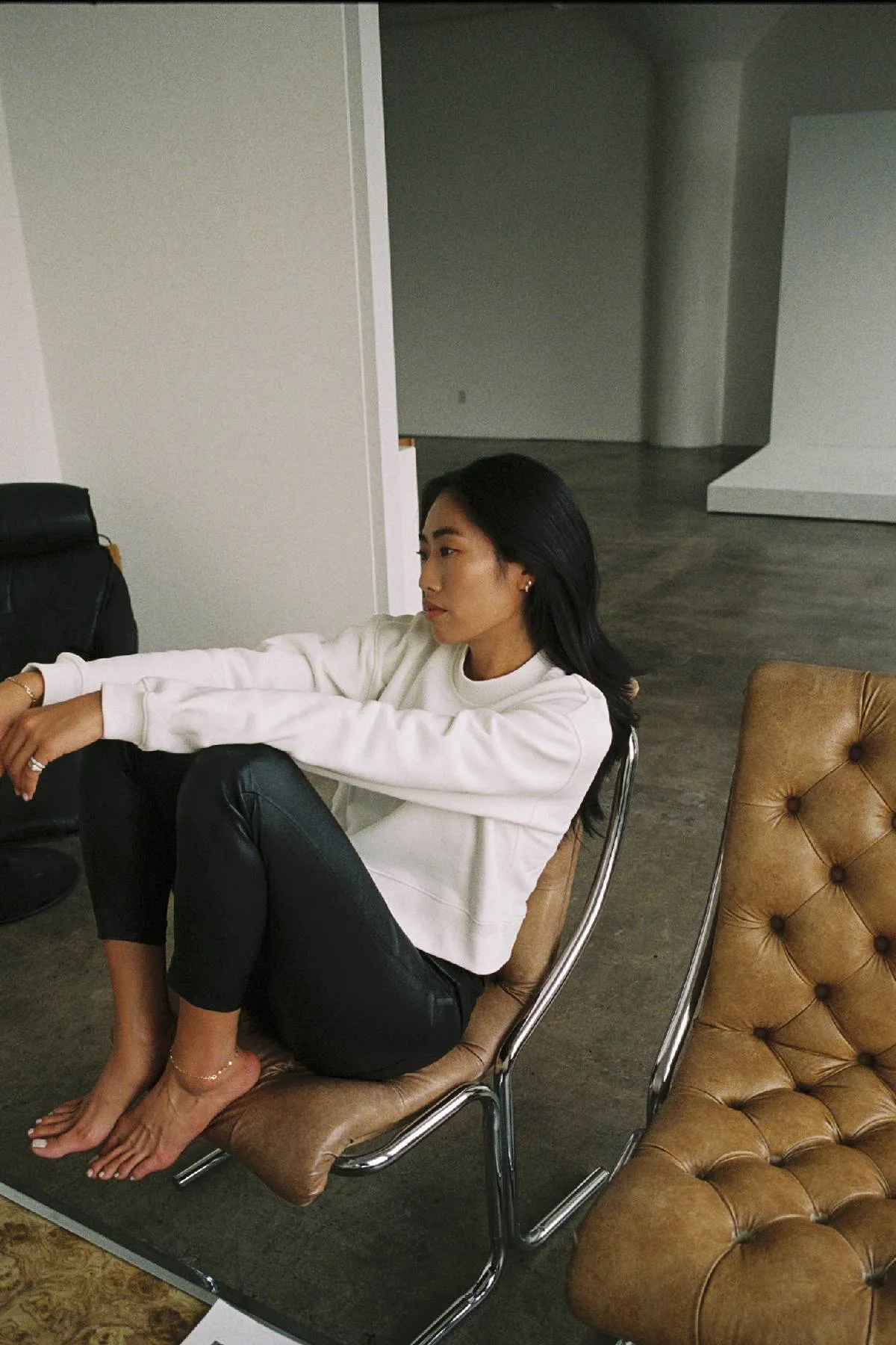 DSTLD Women's Mock Neck in Off White sold by Bailey 44 product image thumbnail 3