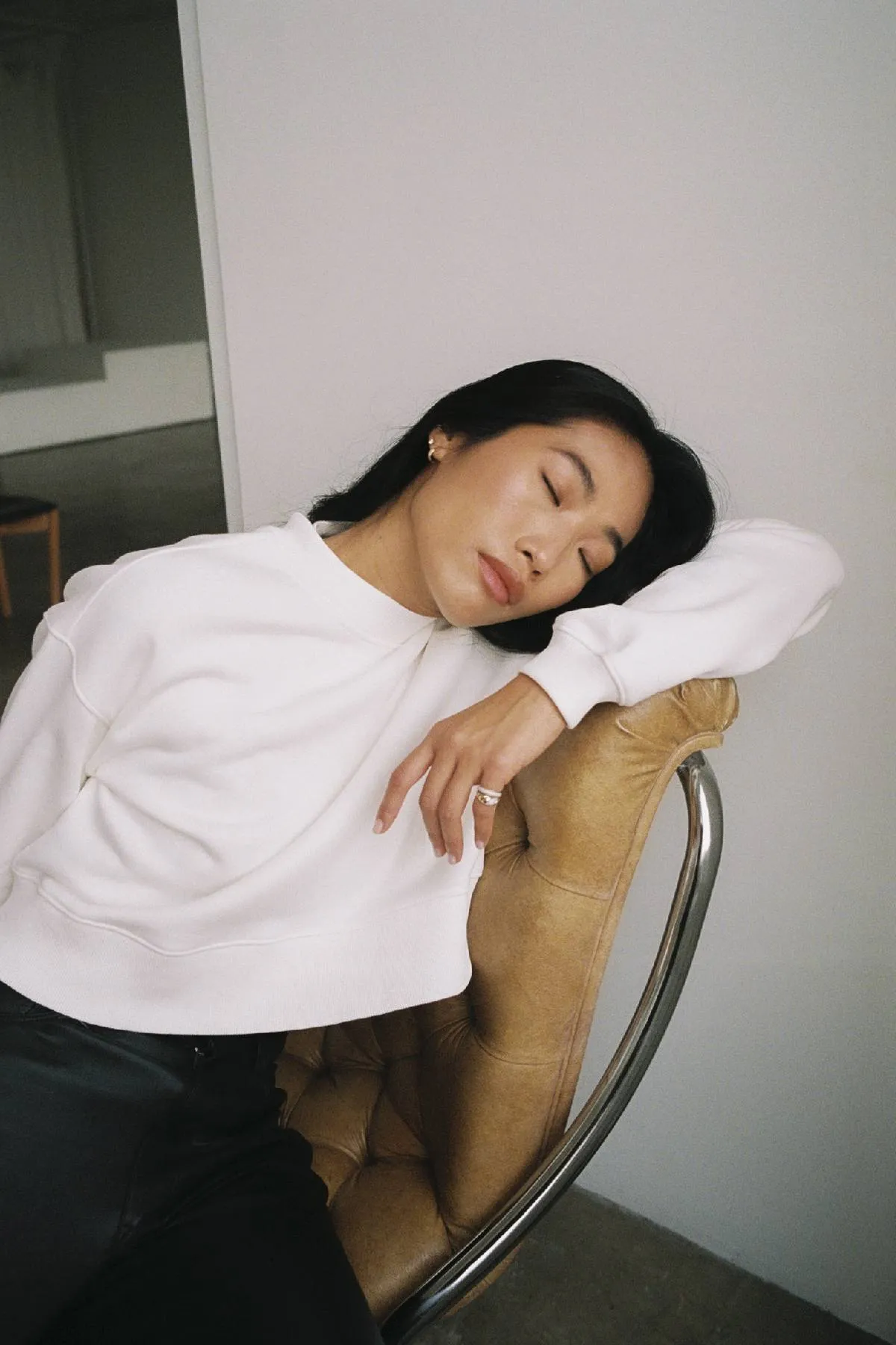 DSTLD Women's Mock Neck in Off White sold by Bailey 44 product image thumbnail 2