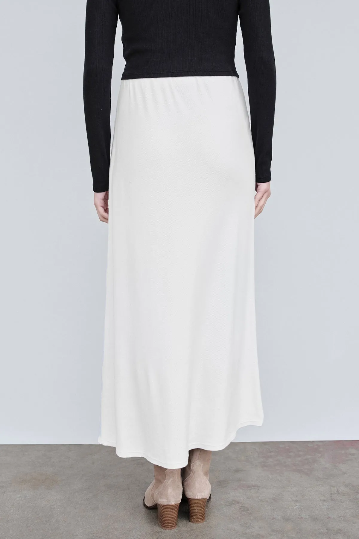 Stateside Rib Bias Cut Skirt in Cream sold by Bailey 44 product image thumbnail 3