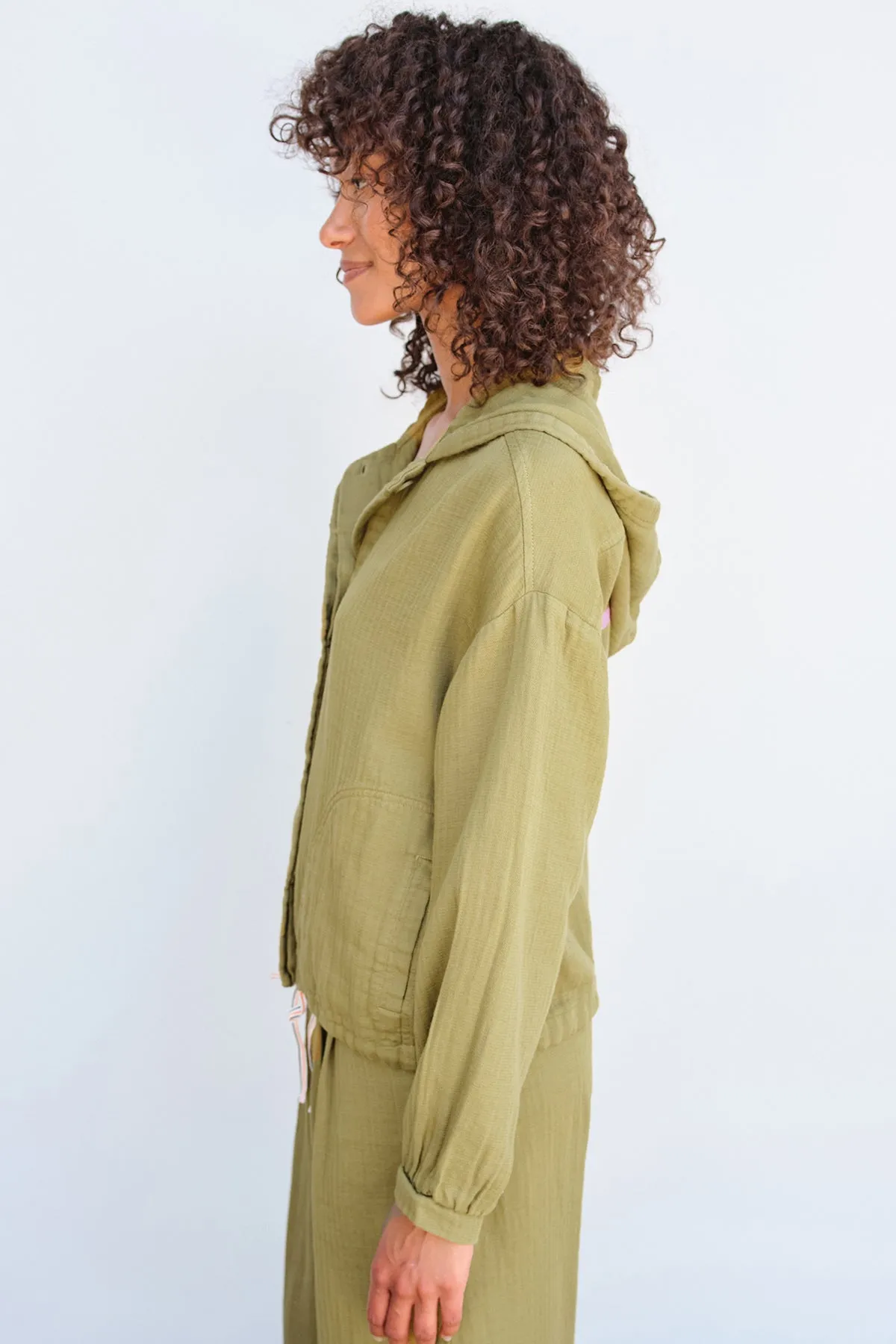Sundry Golden Hour Hoodie in Olive sold by Bailey 44 product image thumbnail 3