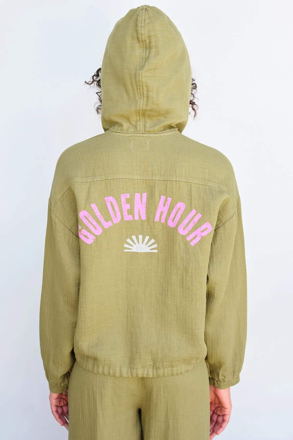 Sundry Golden Hour Hoodie in Olive sold by Bailey 44 product image thumbnail 4