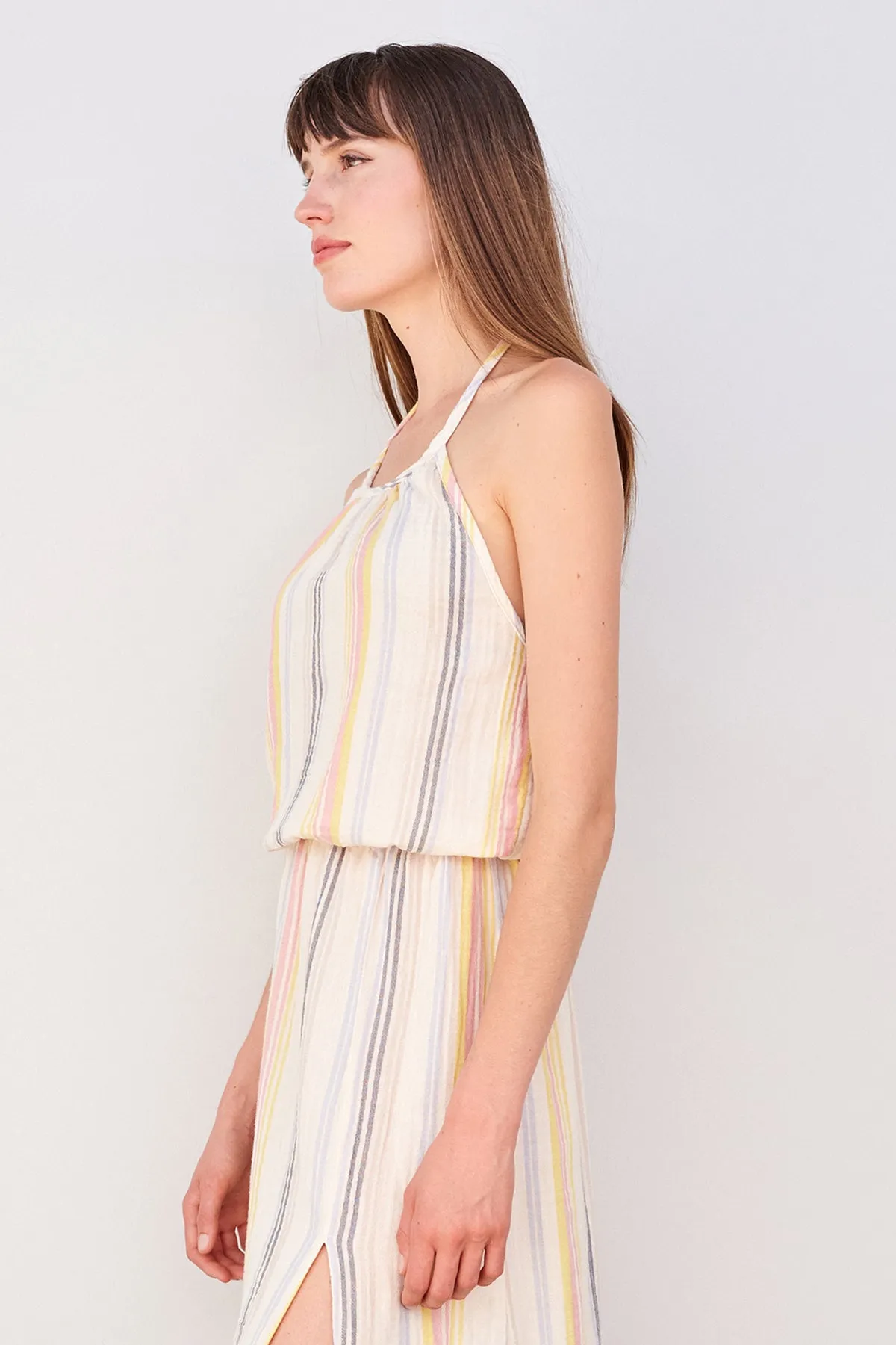 Sundry Halter Top in Cream/Multi Stripes sold by Bailey 44 product image thumbnail 4