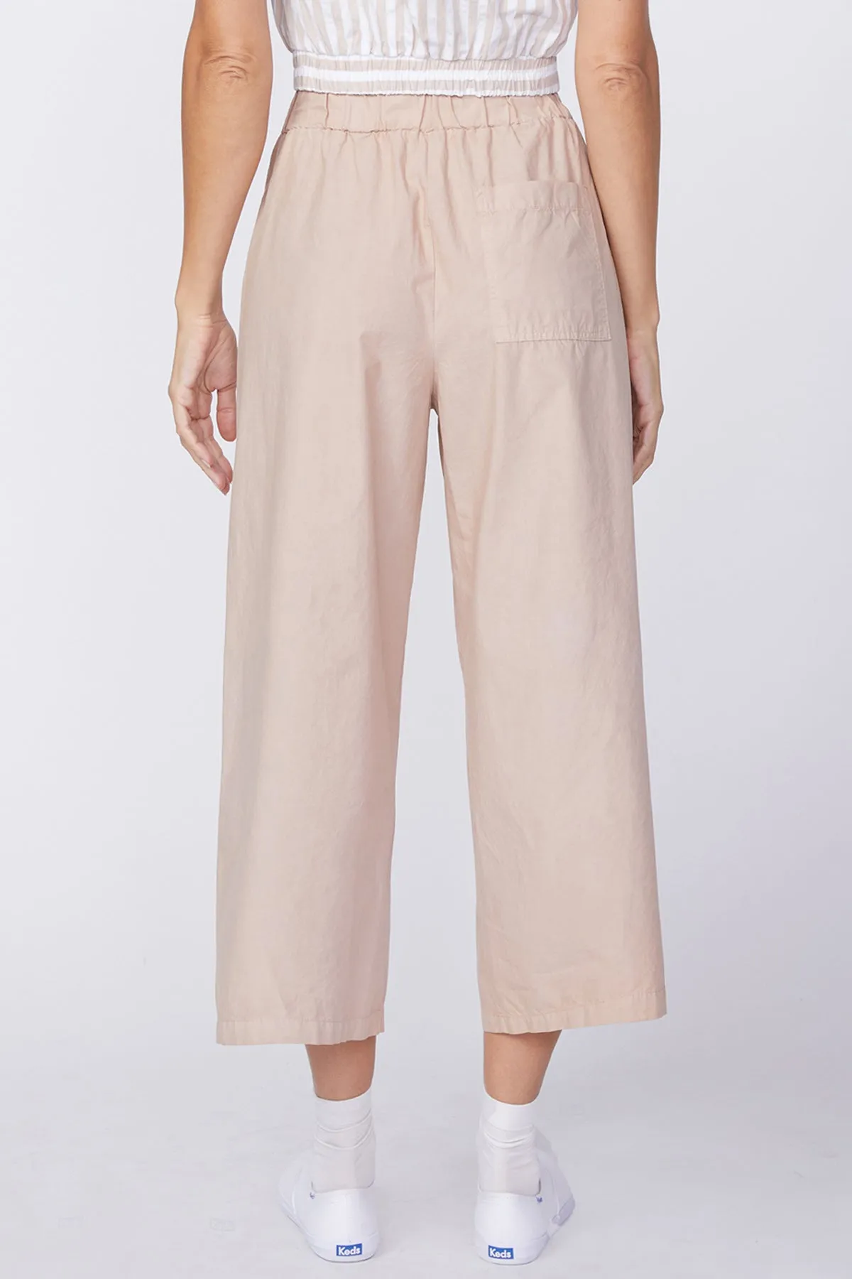 Stateside Fine Poplin Cropped Pant in Almond sold by Bailey 44 product image thumbnail 2