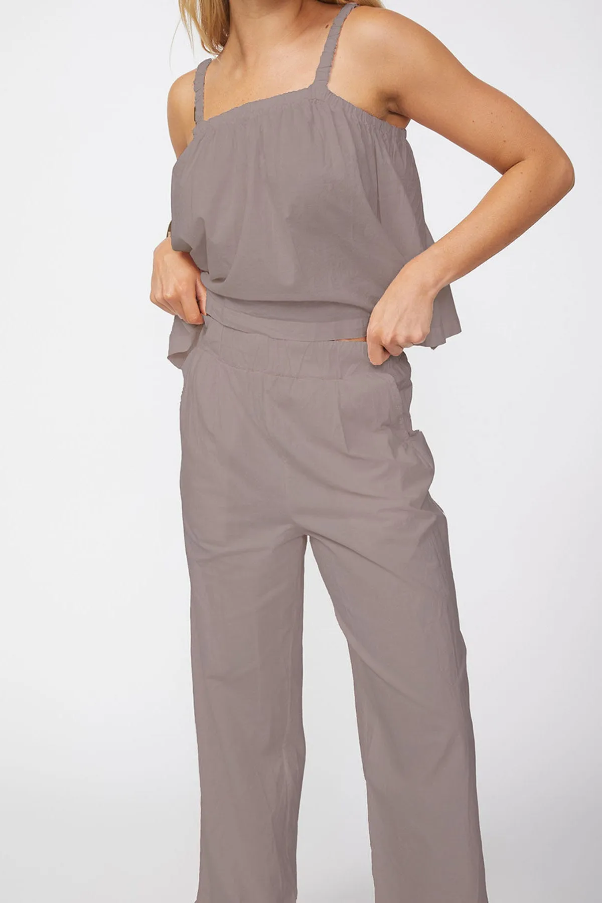 Stateside Voile Wide Leg Trouser in Twig sold by Bailey 44 product image thumbnail 2