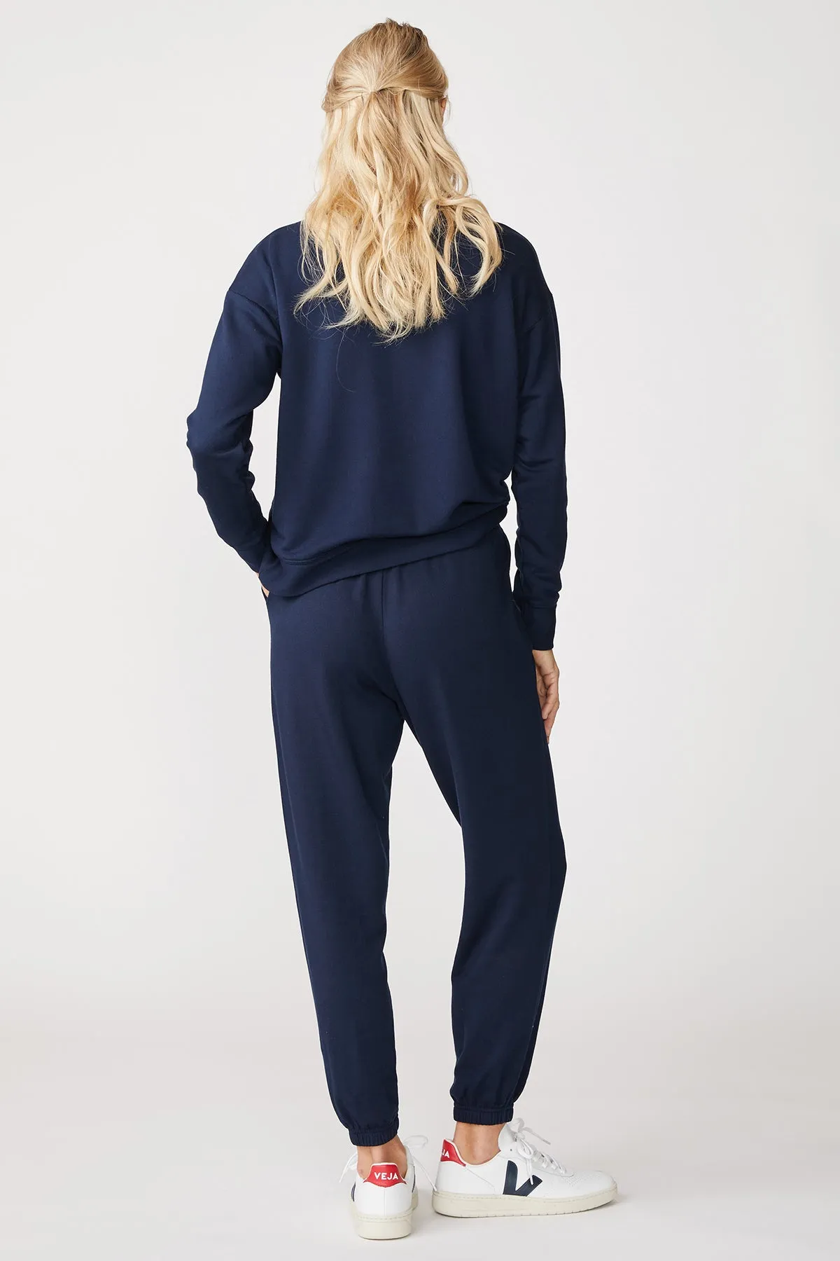 Stateside Softest Fleece Sweatpant with Pockets in New Navy sold by Bailey 44 product image thumbnail 5