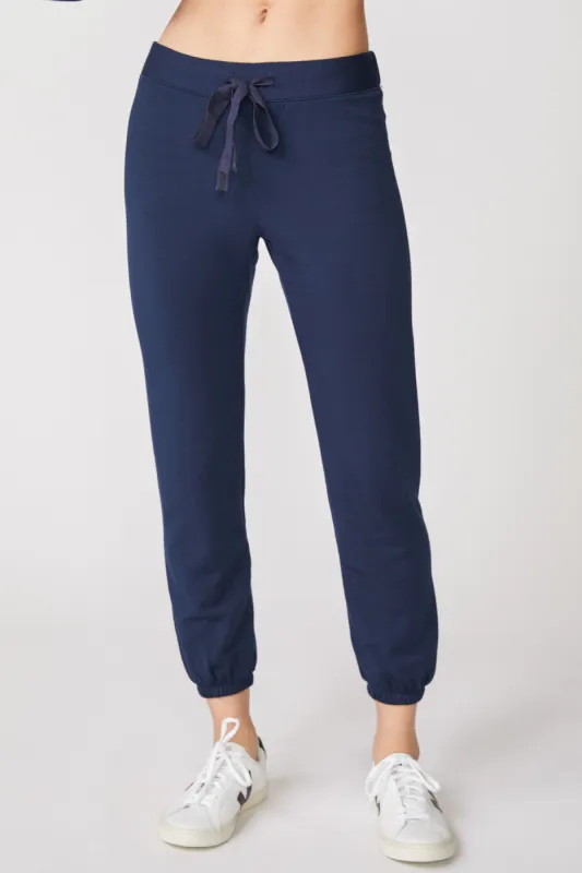 Stateside Softest Fleece Drawstring Sweatpant in New Navy sold by Bailey 44