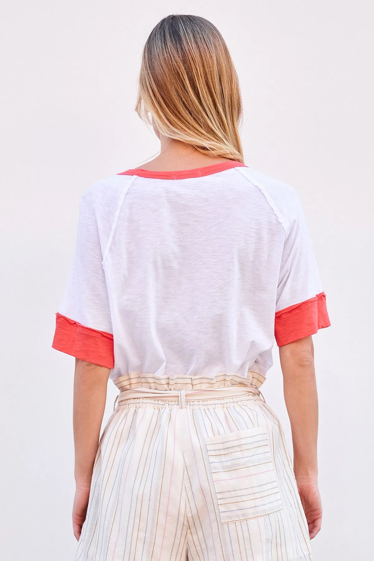 Sundry LA Ten Boyfriend Tee in Optic White sold by Bailey 44 product image thumbnail 5