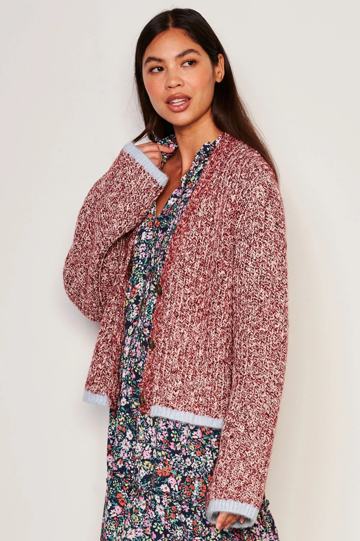 Sundry Cardigan Sweater in Red Rock sold by Bailey 44 product image thumbnail 2