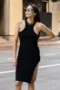DSTLD Twist Midi Dress in Black sold by Bailey 44
