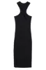 DSTLD Twist Midi Dress in Black sold by Bailey 44