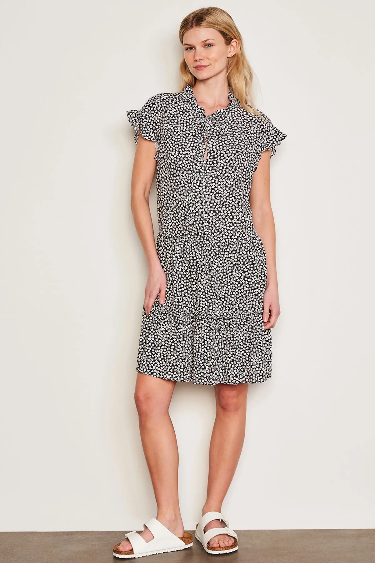 Sundry Clover Short Femme Dress in Optic White sold by Bailey 44