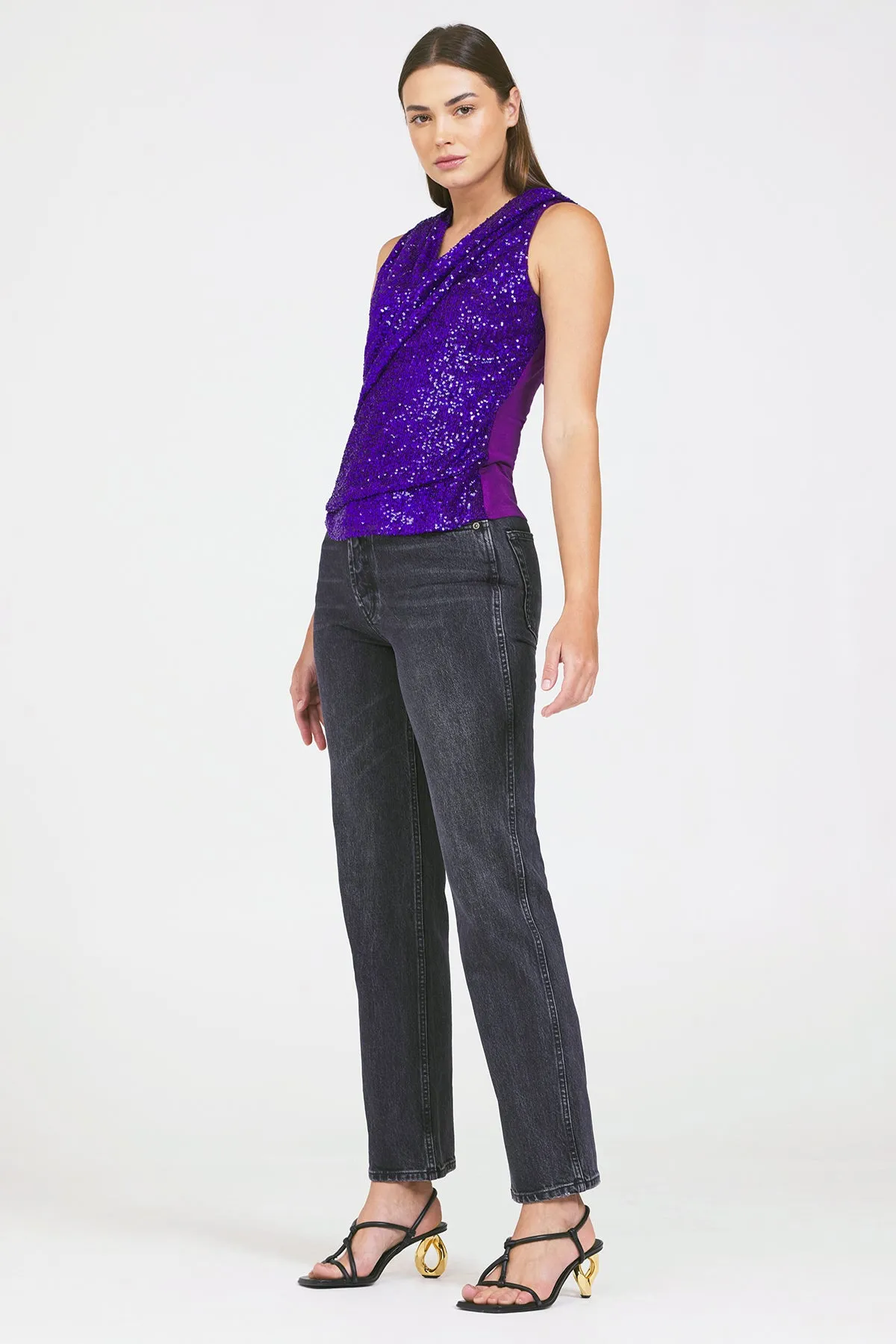 Bailey 44 Regina Sequin Top in Magenta sold by Bailey 44 product image thumbnail 3