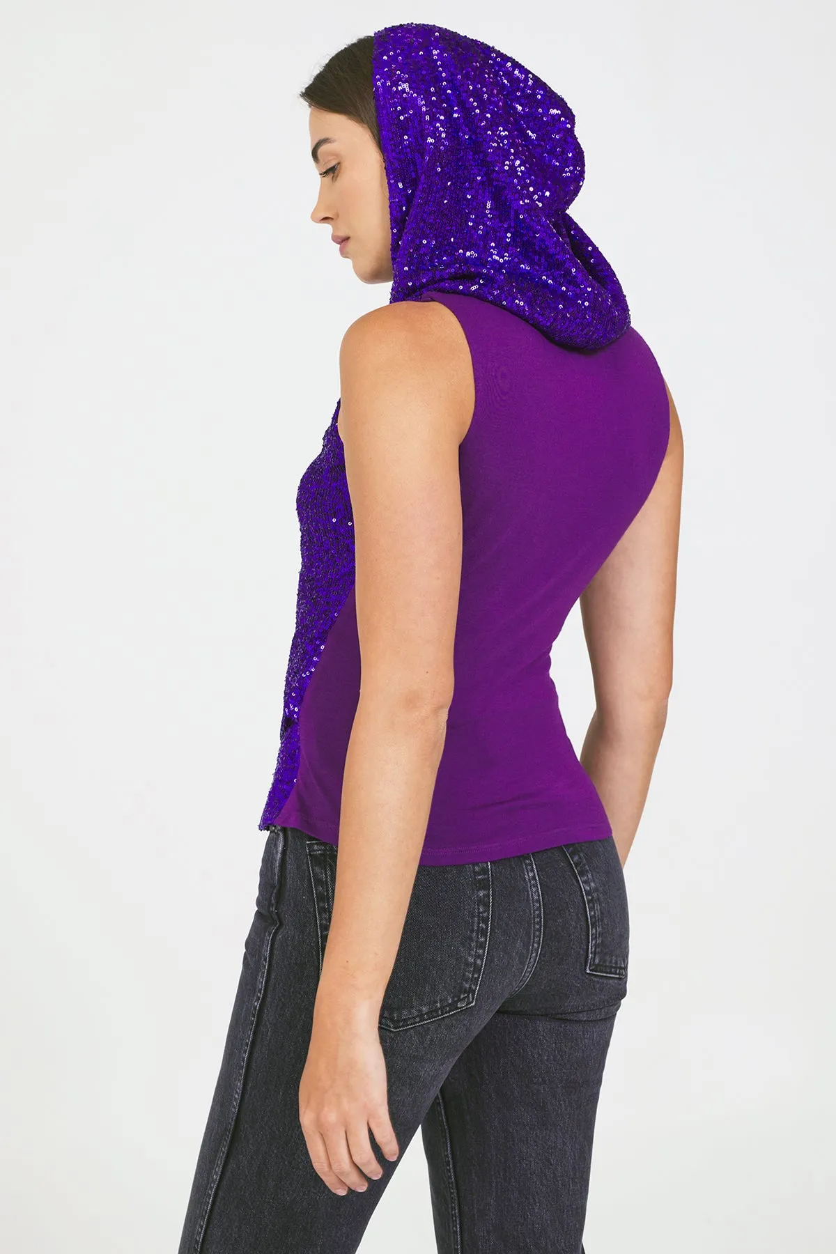 Bailey 44 Regina Sequin Top in Magenta sold by Bailey 44 product image thumbnail 2