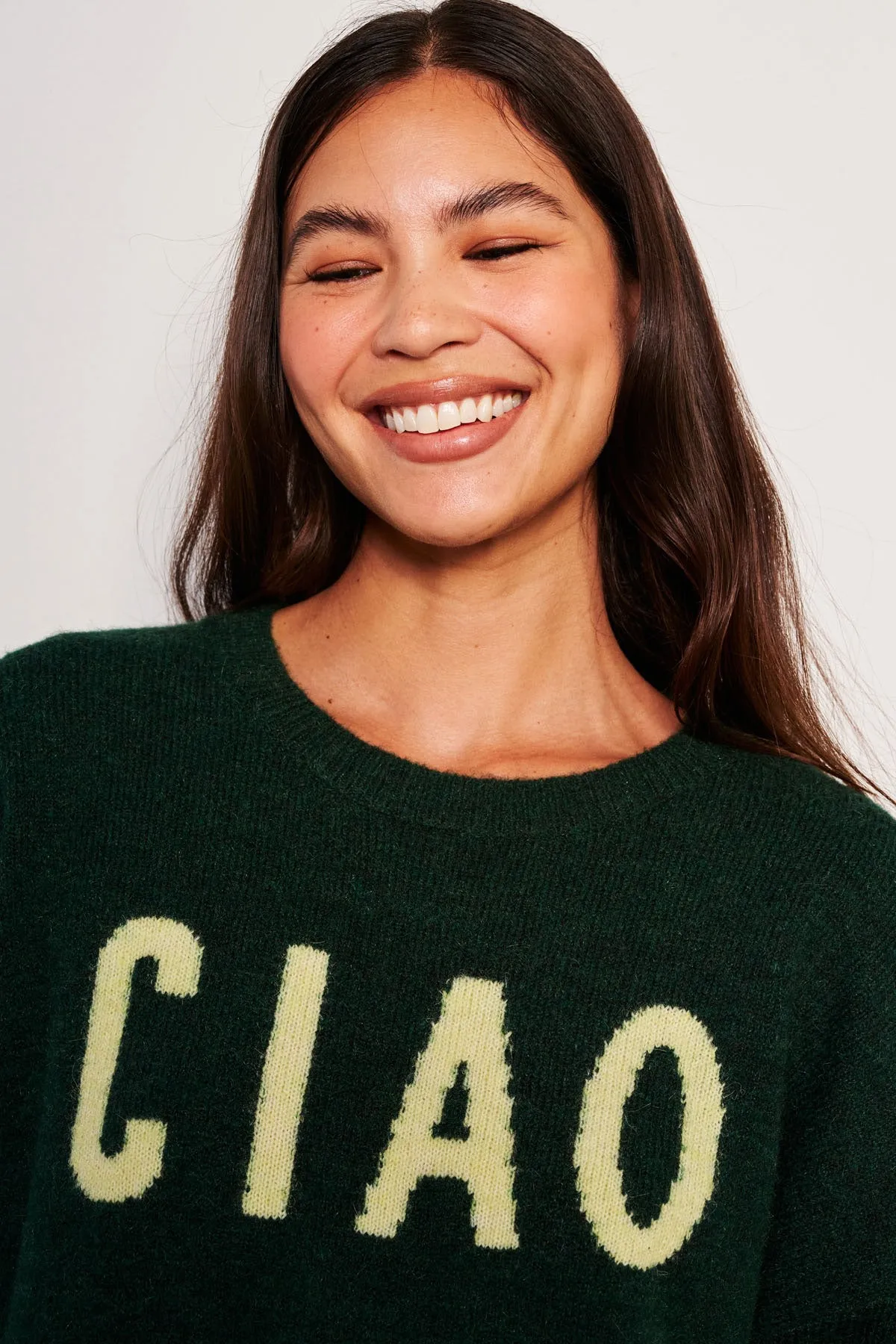 Sundry Ciao Crew Neck Sweater in Everglade sold by Bailey 44 product image thumbnail 3