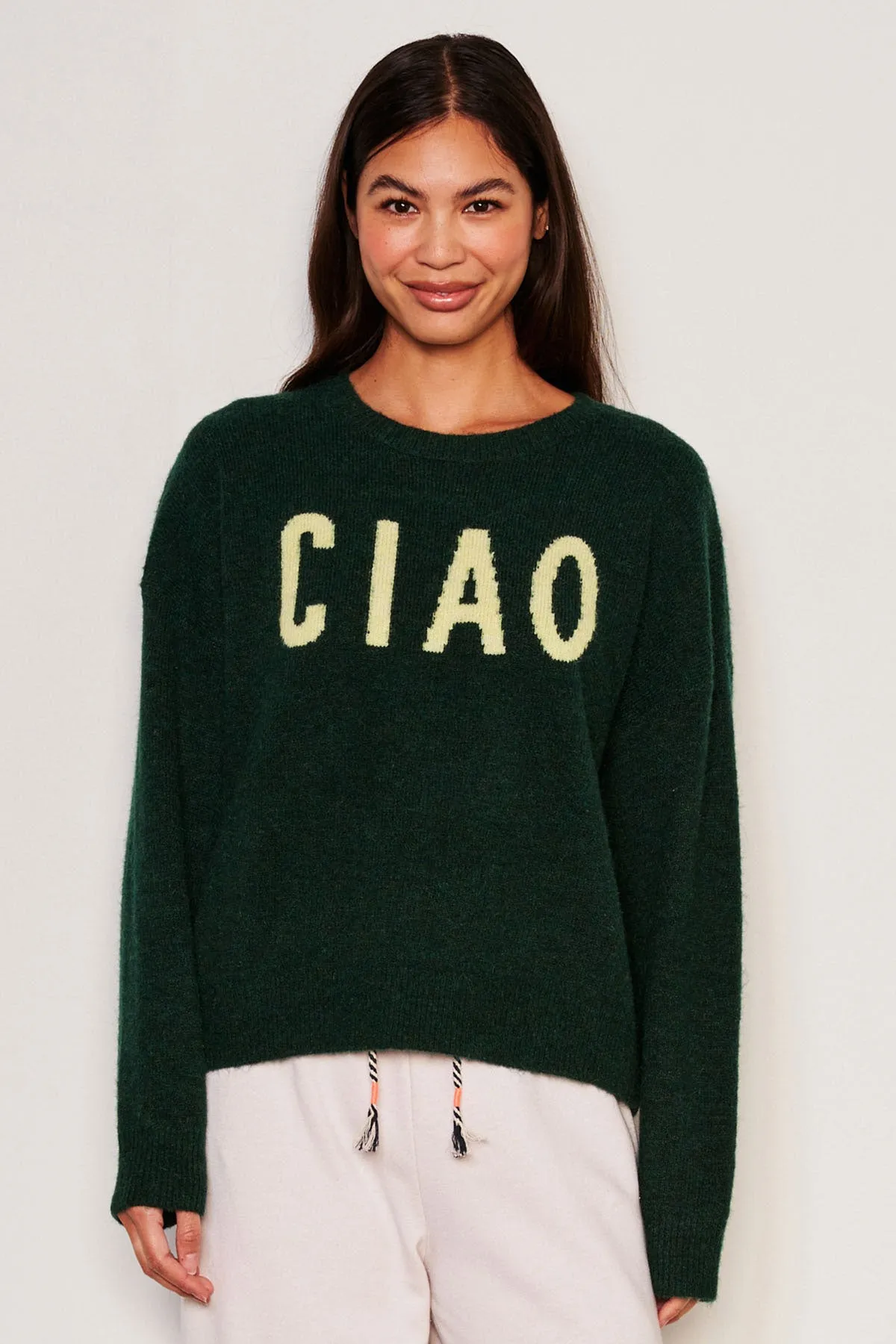 Sundry Ciao Crew Neck Sweater in Everglade sold by Bailey 44 product image thumbnail 2