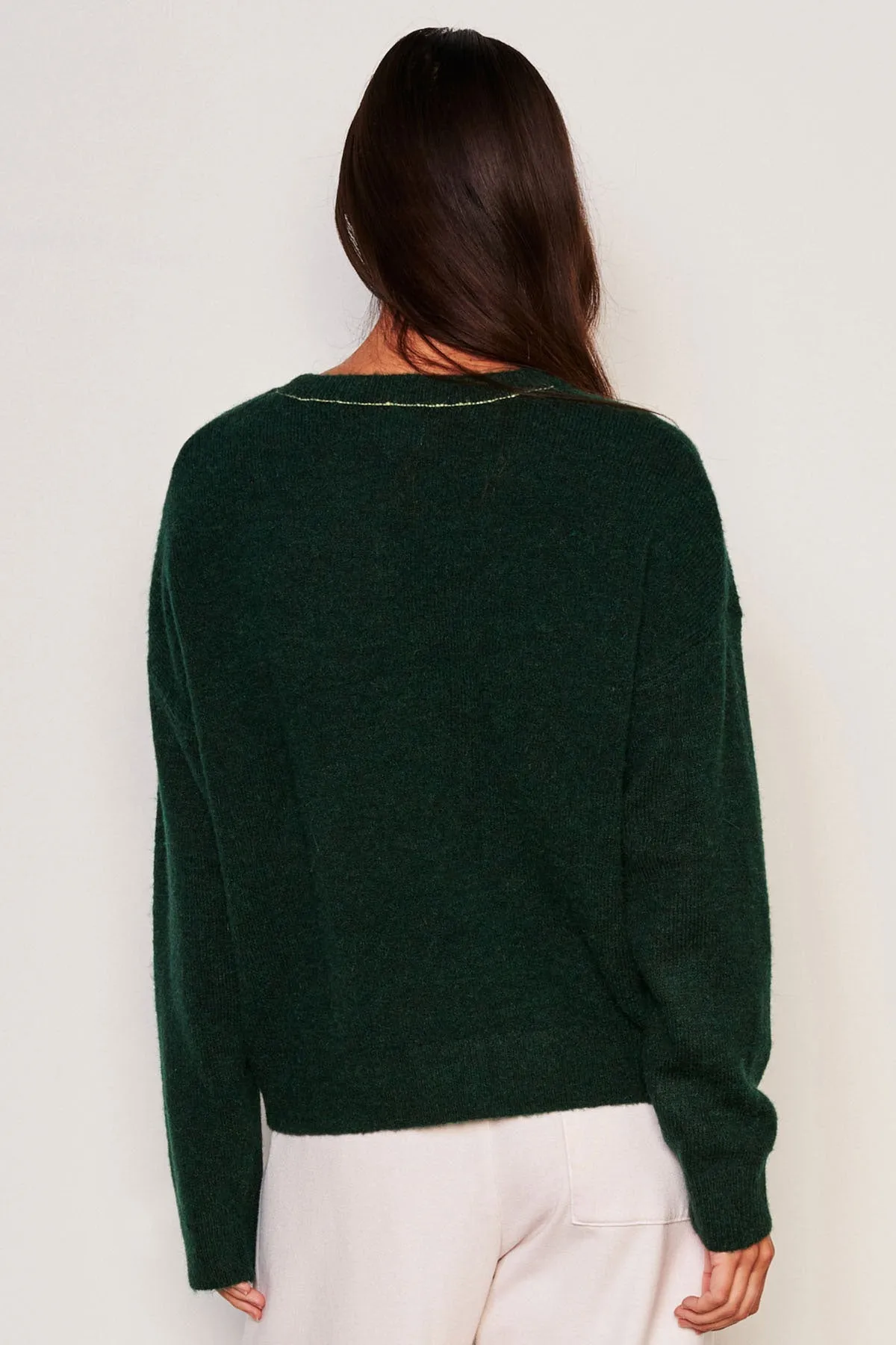 Sundry Ciao Crew Neck Sweater in Everglade sold by Bailey 44 product image thumbnail 5