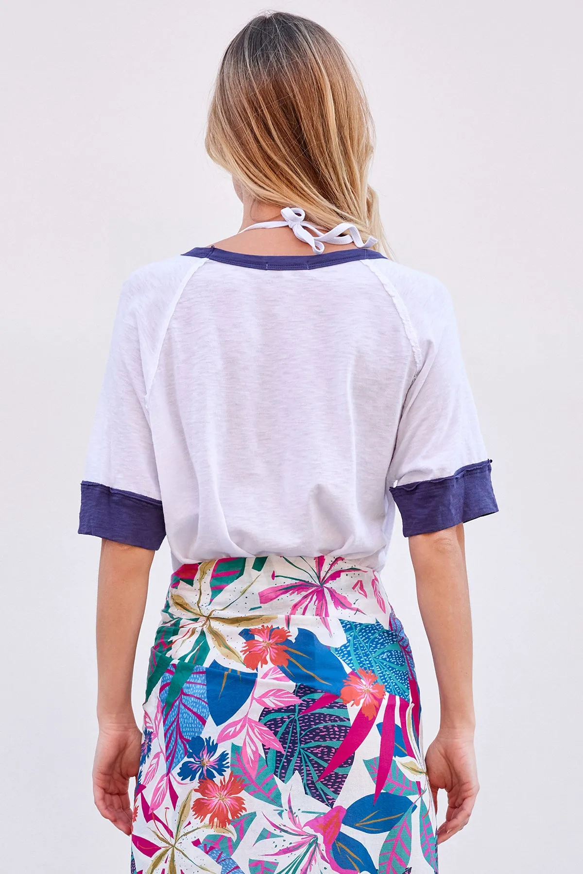 Sundry Merci Boyfriend Tee in Optic White sold by Bailey 44 product image thumbnail 5