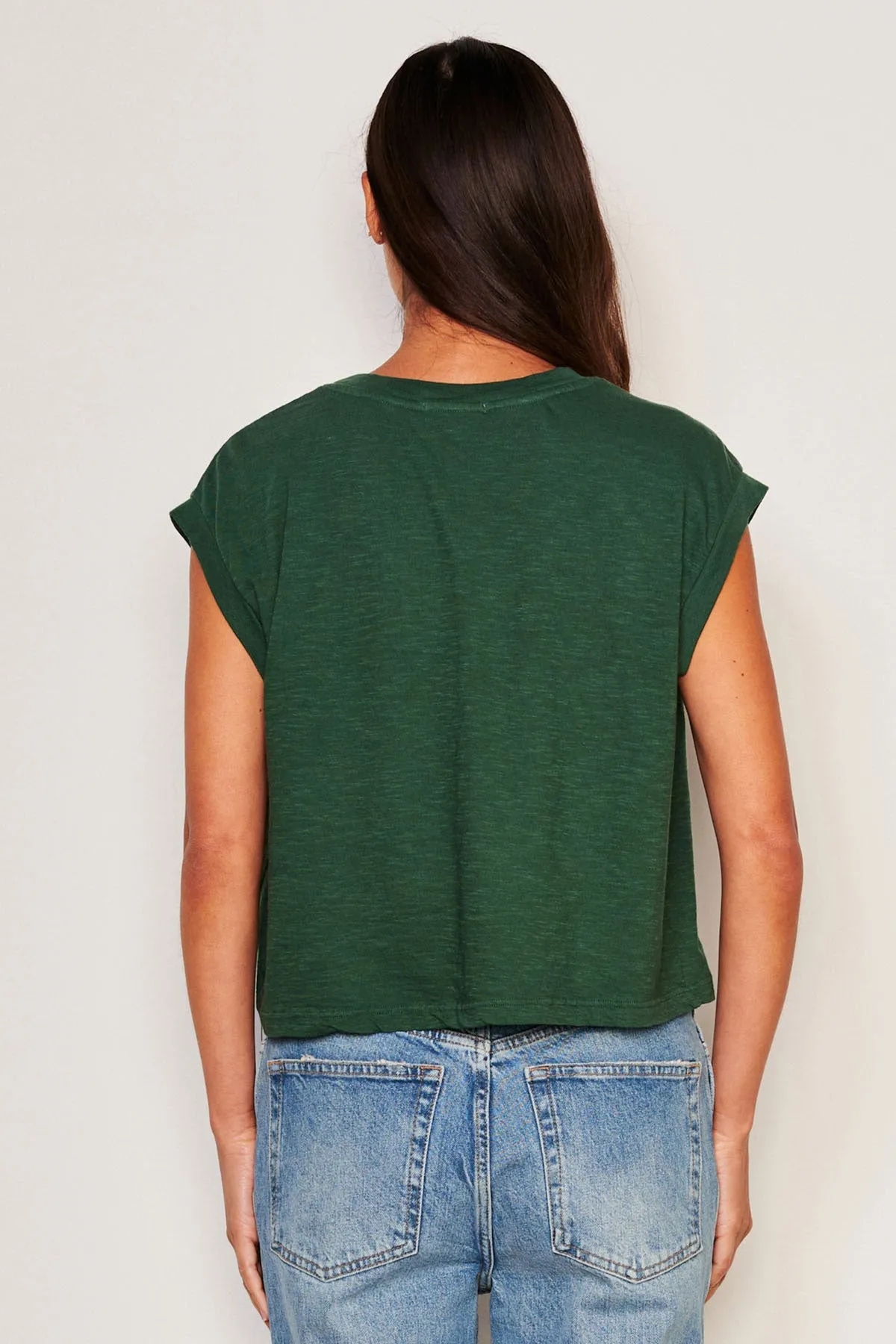 Sundry Ciao Muscle Tank in Everglade sold by Bailey 44 product image thumbnail 3