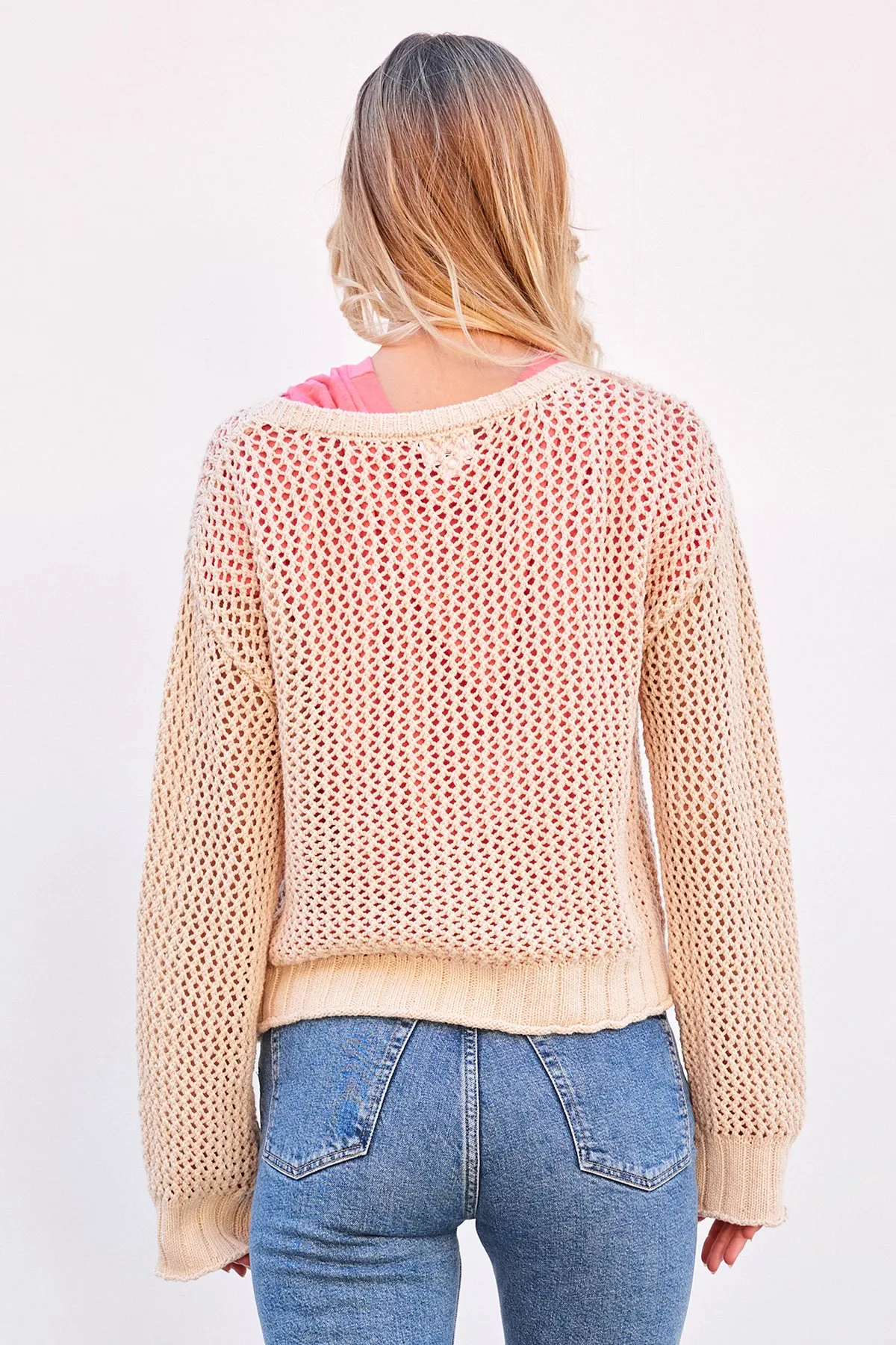 Sundry Crew Neck Sweater in Tan sold by Bailey 44 product image thumbnail 5