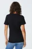 Stateside Supima Slub Jersey Short Sleeve T-Shirt in Black sold by Bailey 44