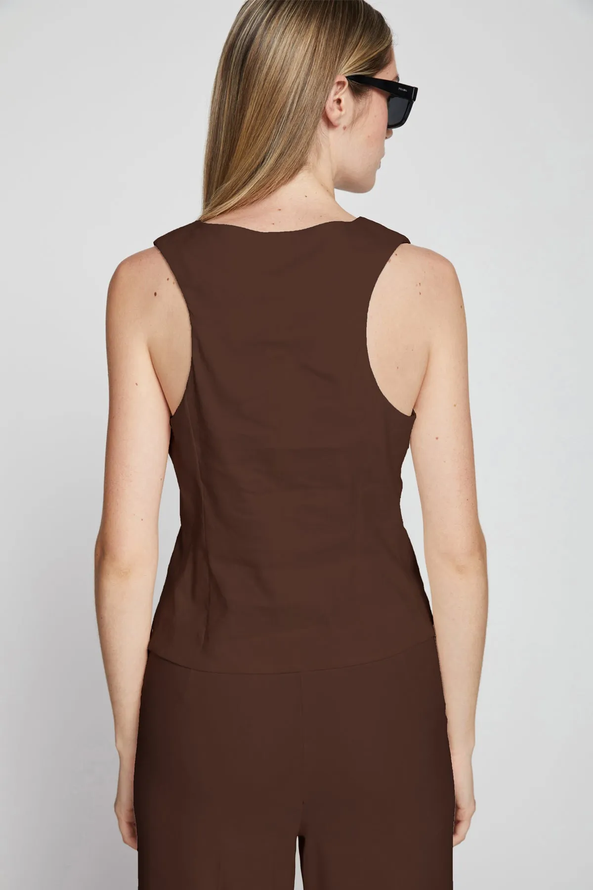 Bailey 44 Nirvana Linen Top in Cacao sold by Bailey 44 product image thumbnail 3