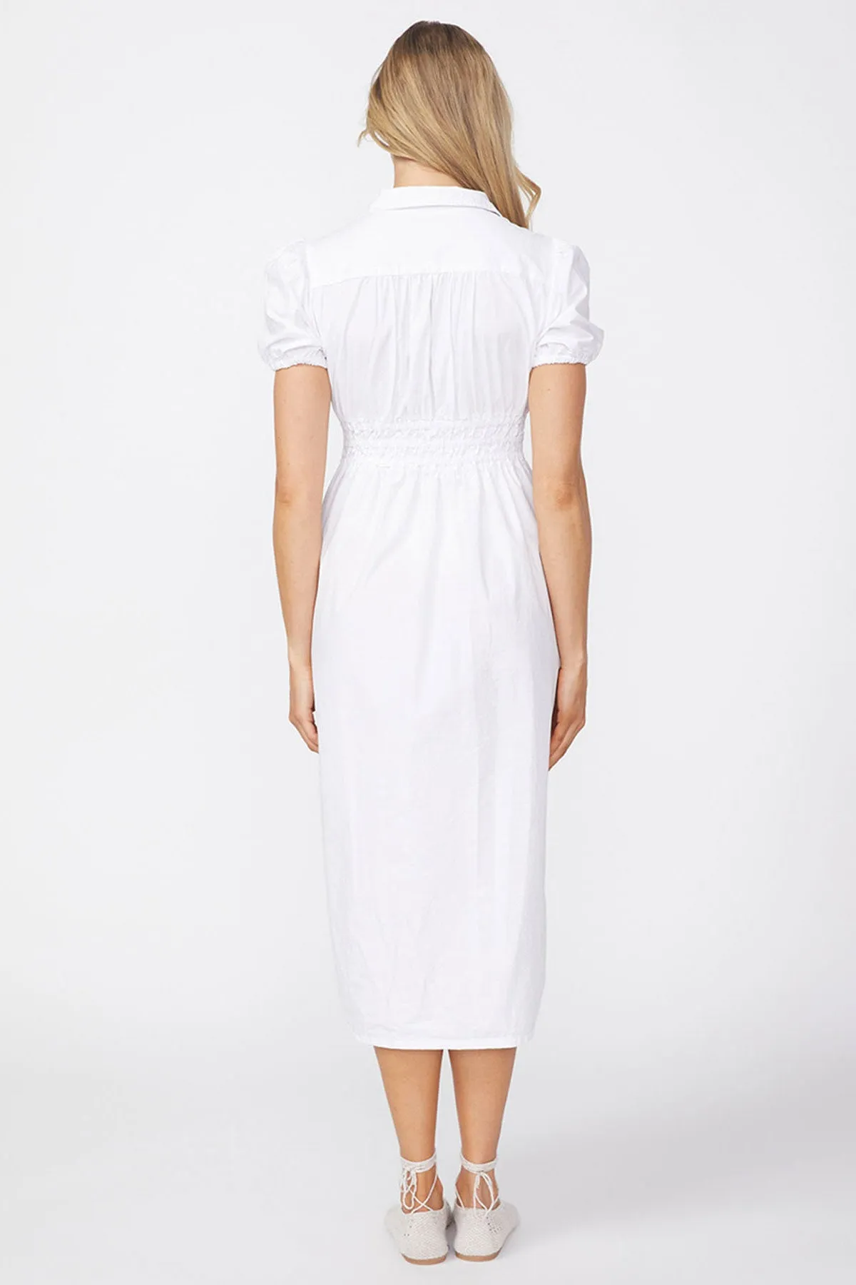 Stateside Fine Poplin Twist Front Maxi Dress in White sold by Bailey 44 product image thumbnail 5