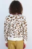 Sundry Leopard Boxy Cardigan in Cream/Sorbet Leopard sold by Bailey 44