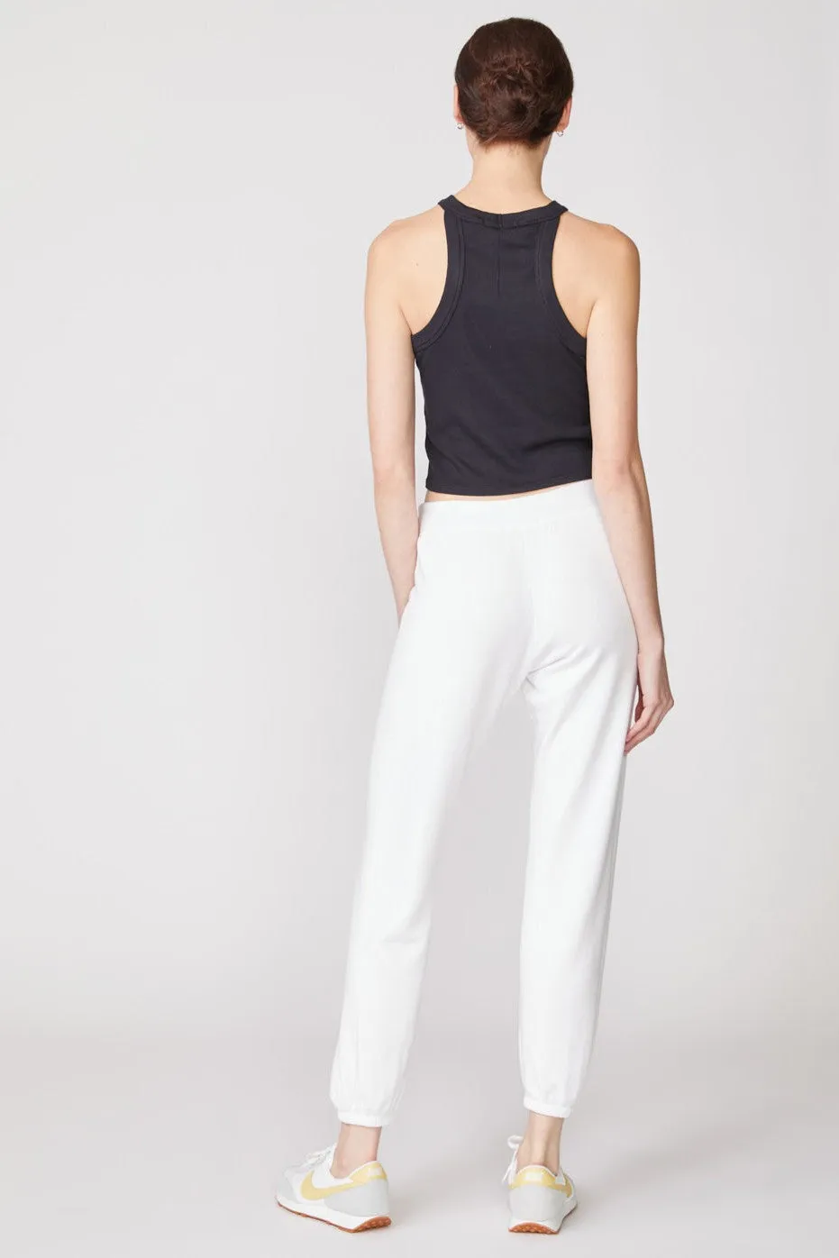 Stateside Softest Fleece Drawstring Sweatpant in White sold by Bailey 44 product image thumbnail 3