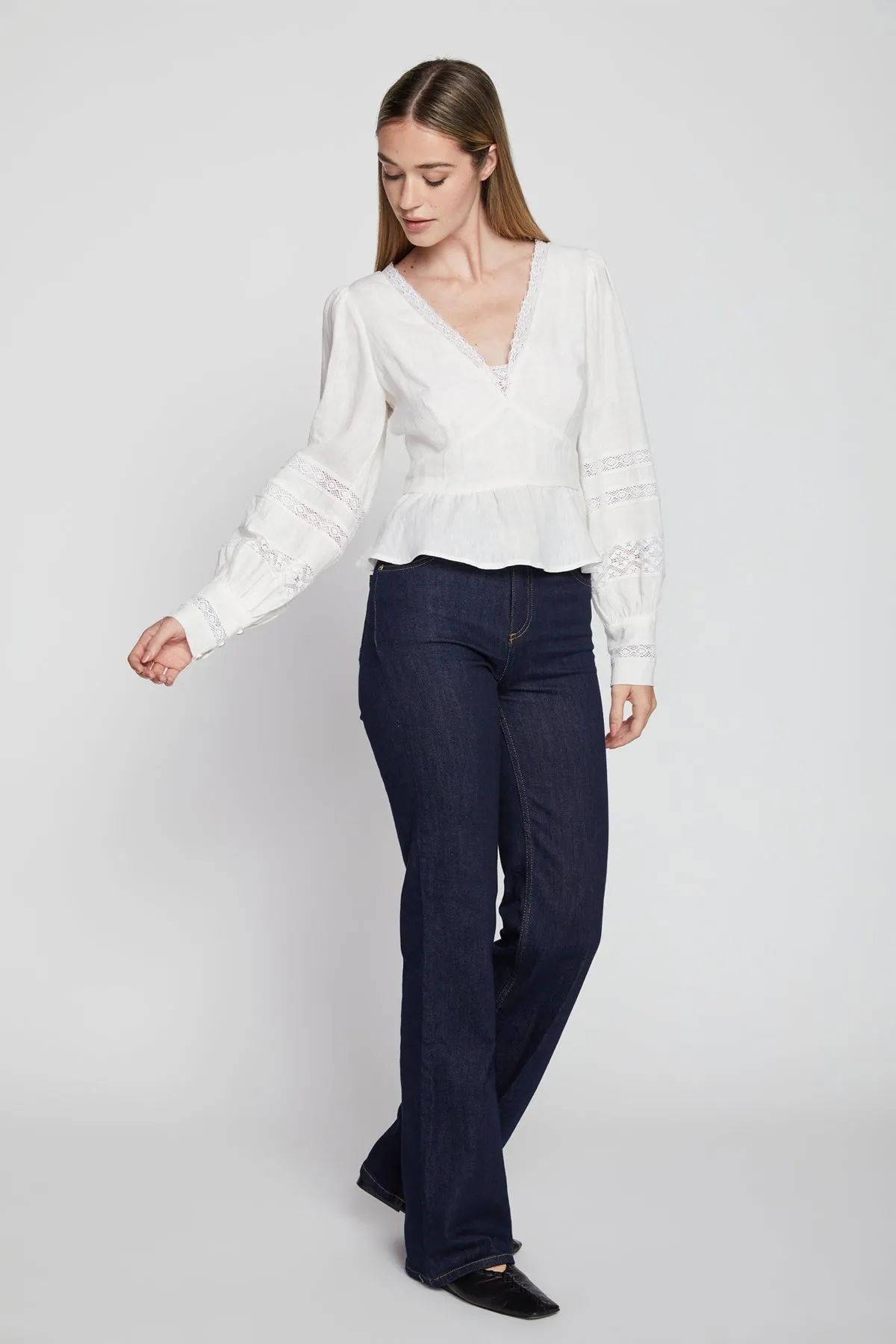 Bailey 44 Diane Linen Top in Creme sold by Bailey 44 product image thumbnail 4