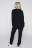 Stateside Softest Fleece Raglan Side Slit Sweatshirt in New Navy sold by Bailey 44