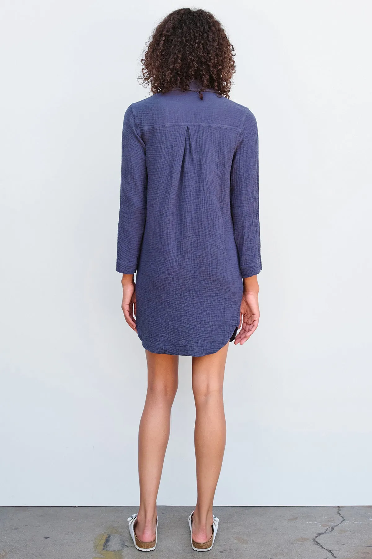 Sundry Mini Lace Up Dress in Navy sold by Bailey 44 product image thumbnail 3