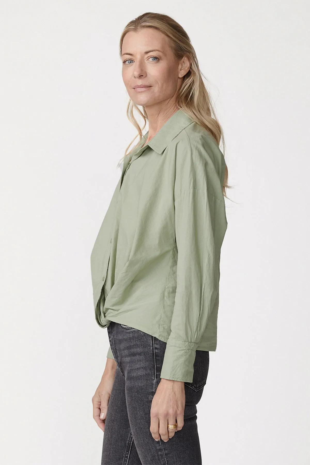 Stateside Voile Long Sleeve Front Twist Shirt sold by Bailey 44 product image thumbnail 3