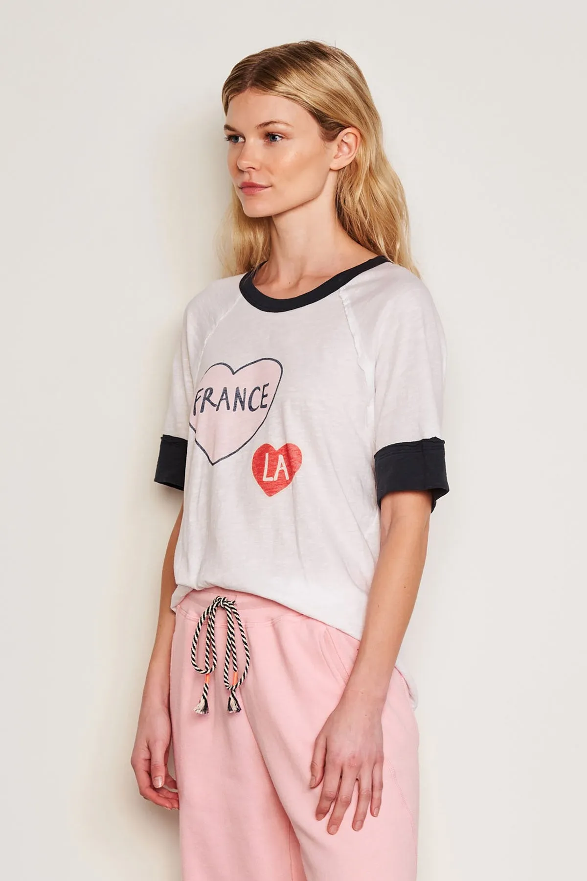 Sundry France LA Boyfriend Tee in Optic White sold by Bailey 44 product image thumbnail 2