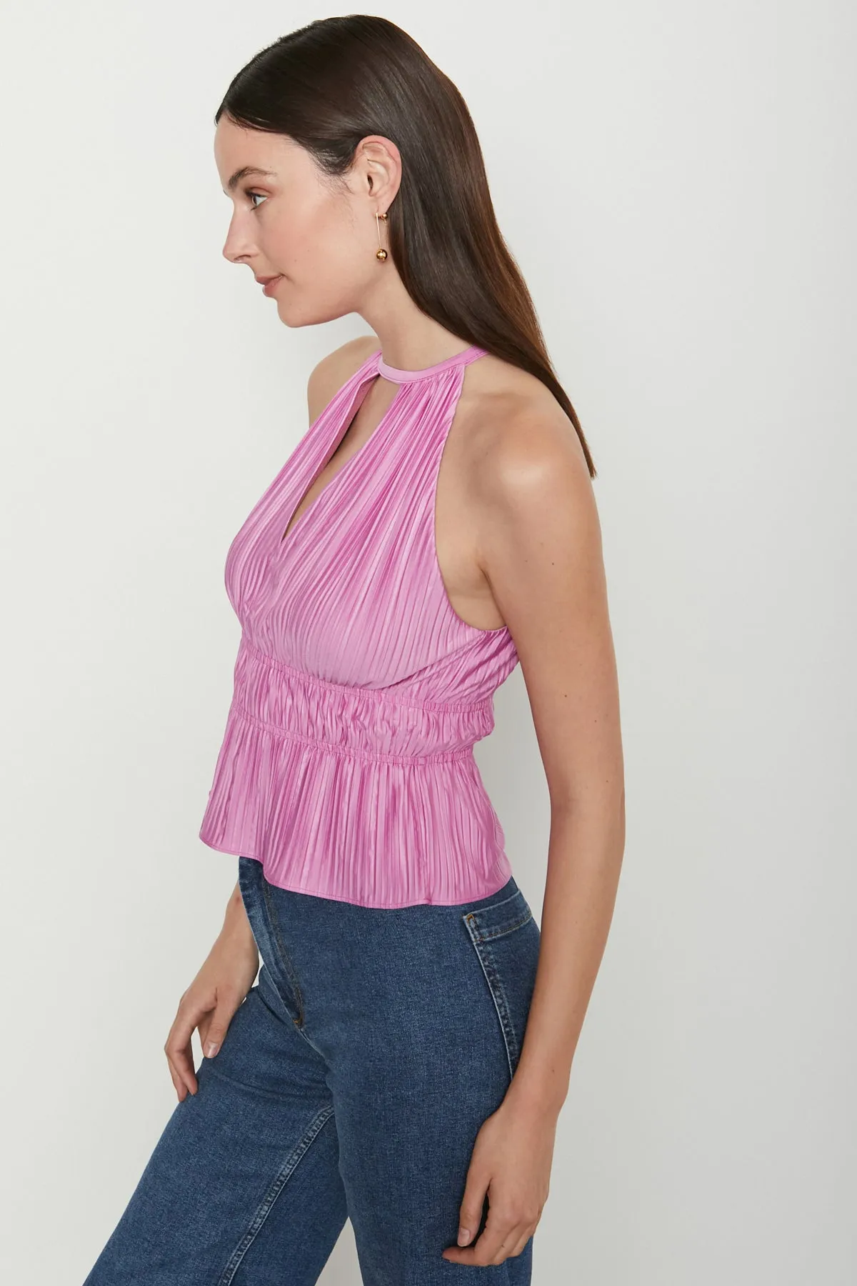 Bailey 44 Isla Halter Top in Cosmic Pink sold by Bailey 44 product image thumbnail 3