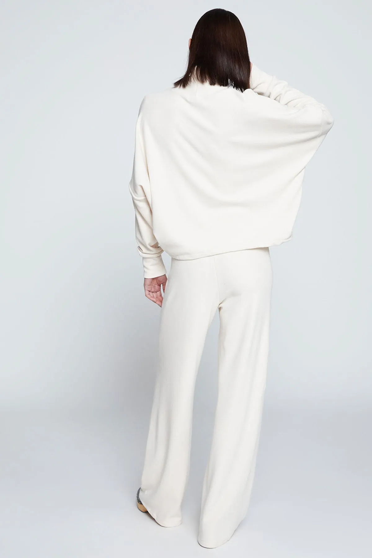 Stateside Honeyluxe Flatback Rib Dropped Dolman Top in Cream sold by Bailey 44 product image thumbnail 4