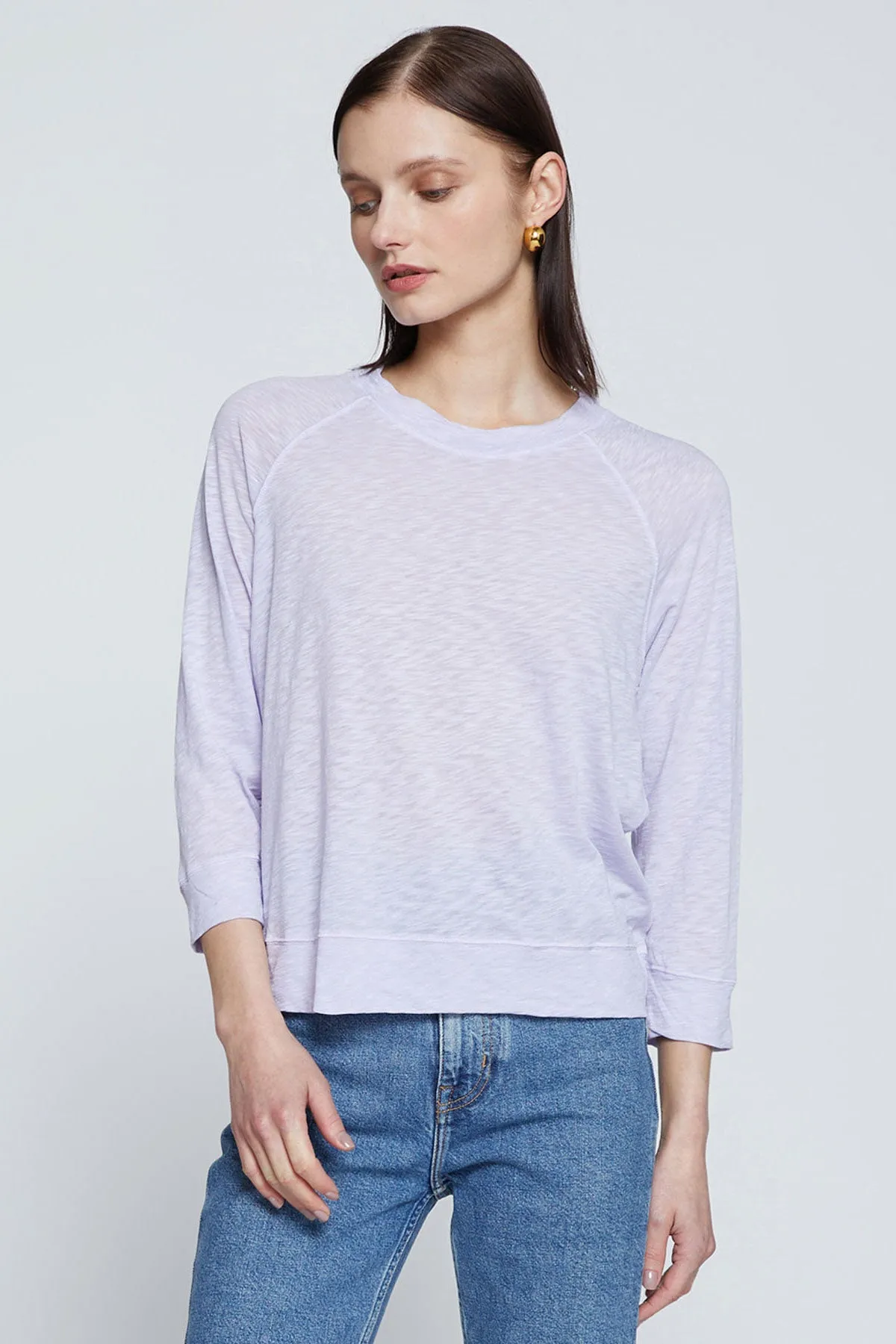 Stateside Supima Slub Sweatshirt Tee in Wisteria sold by Bailey 44 product image thumbnail 3